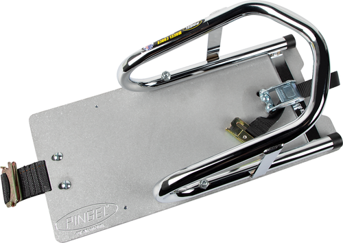 PINGEL - WC65EF - Wheel Chock - Series E-Track - Floor Mount - Removable - Chrome - 6-1/2"