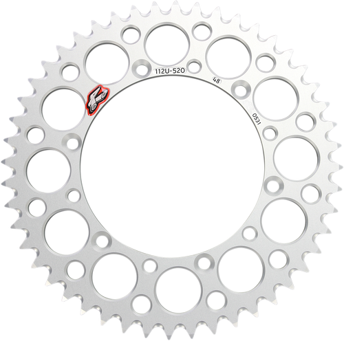 RENTHAL - 112U-520-48GESI - Rear Sprocket - Aluminum - 48 Tooth - Silver - Kawasaki
