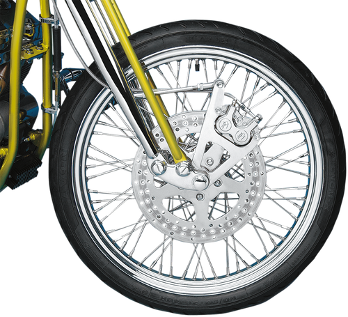 PERFORMANCE MACHINE (PM) - 1217-0017-CH - Single Disc Caliper - Front - Chrome - Springer 88-99