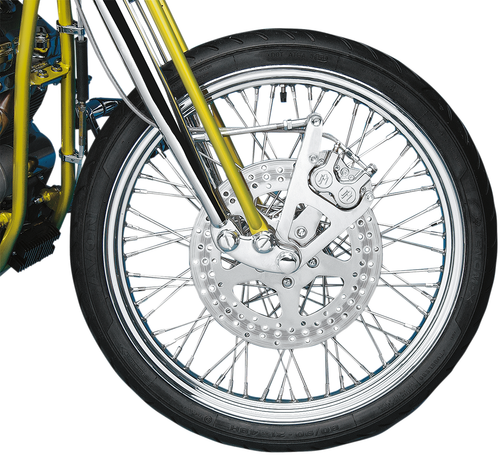 PERFORMANCE MACHINE (PM) - 1217-0017-CH - Single Disc Caliper - Front - Chrome - Springer 88-99
