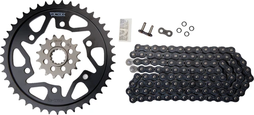VORTEX - CK6447 - Chain and Sprocket Kit - WSS - Black - Yamaha FZ/MT-07/XSR700