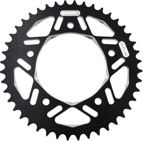 VORTEX - 654AZK-44 - Aluminum Sprocket - Black - Rear - 44 Tooth