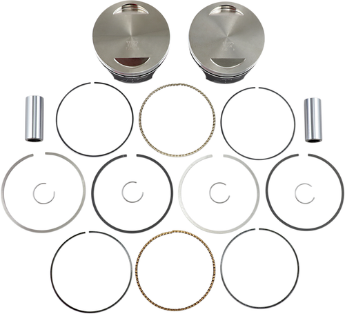 WISECO - K1757 - Piston Kit - 4.000” - 96/103 Cubic Inch Bored to 110 Cubic Inch - Twin Cam