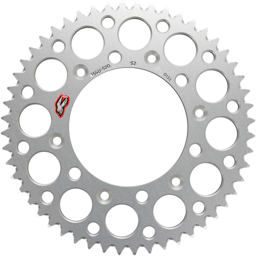 RENTHAL - 154U-520-52GRSI - Rear Sprocket - Aluminum - 52 Tooth - Silver - Honda