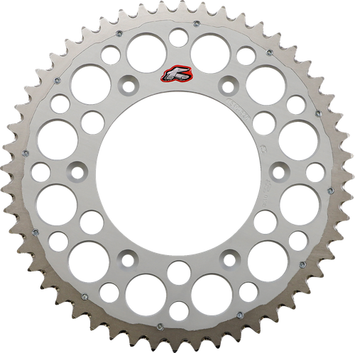 RENTHAL - 1540-520-52GPSI - Twinring Rear Sprocket - 52 Tooth - Silver - Honda