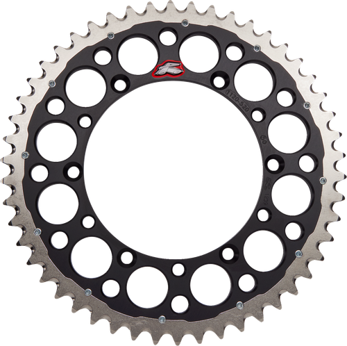 RENTHAL - 1120-520-50GPBK - Twinring Rear Sprocket - 50 Tooth - Black - Kawasaki/Suzuki