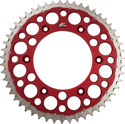RENTHAL - 1540-520-51GPRD - Twinring Rear Sprocket - 51 Tooth - Red - Honda