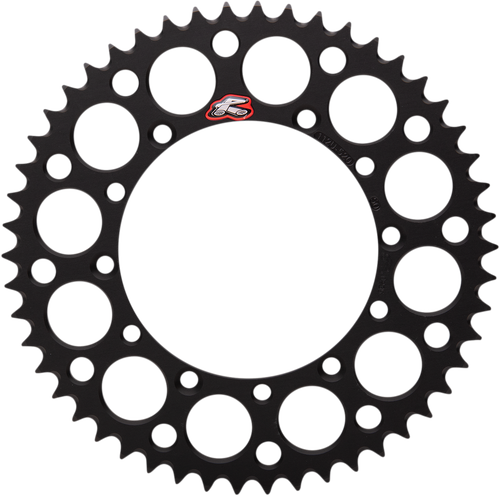 RENTHAL - 112U-520-50GEBK - Rear Sprocket - Aluminum - 50 Tooth - Black - Kawasaki