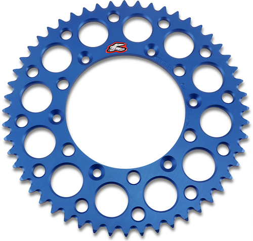 RENTHAL - 150U-520-52GBBU - Rear Sprocket - Aluminum - 52 Tooth - Blue - Yamaha