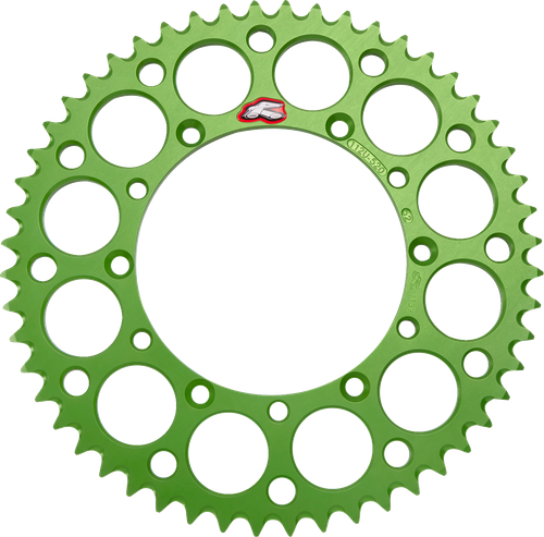 RENTHAL - 112U-520-52GEGN - Rear Sprocket - Aluminum - 52 Tooth - Green - Kawasaki