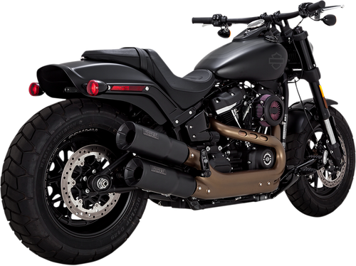 VANCE & HINES - 46547 - Black Hi-Output Mufflers - Black - FXFB/FXFBS