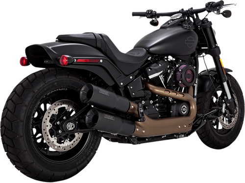 VANCE & HINES - 46547 - Black Hi-Output Mufflers - Black - FXFB/FXFBS