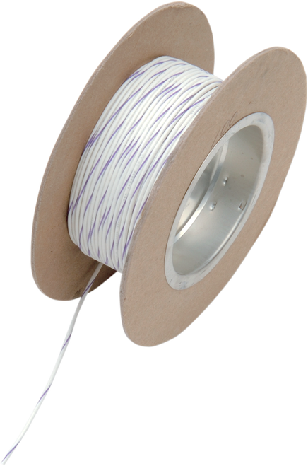 NAMZ - NWR-97-100 - 100' Wire Spool - 18 Gauge - White/Violet