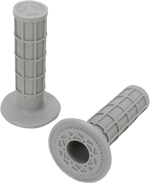 ODI - H02RFG - Ruffian MX Full Waffle Single-Ply Grips - Gray