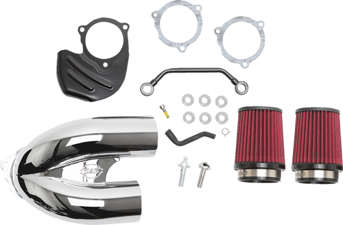 S&S CYCLE - 170-0566A - Tuned Induction Air Cleaner Kit - Chrome