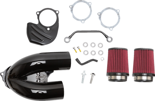 S&S CYCLE - 170-0567A - Tuned Induction Air Cleaner Kit - Gloss Black