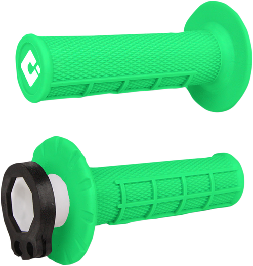 ODI - H36HWN - Grips - MX - Half Waffle - Fluorescent Green