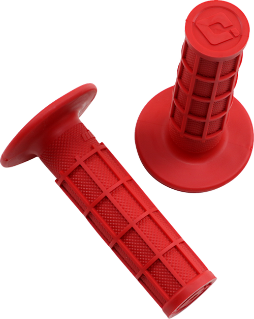 ODI - H02RFR - Ruffian MX Full Waffle Single-Ply Grips - Red