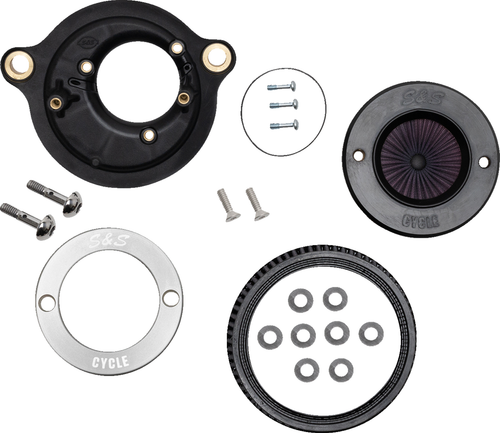 S&S CYCLE - 170-0714A - Air Stinger Stealth Air Cleaner Kit - Chrome Ring