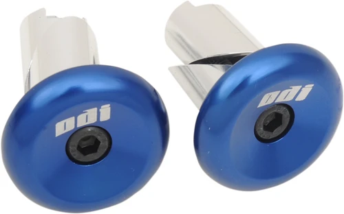 ODI - F71APU - Aluminum Handlebar End Plug - Blue