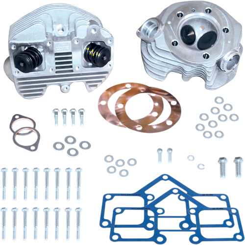 S&S CYCLE - 90-1498 - Cylinder Head Kit - Super Stock - Single Plug - Band Style - Big Twin