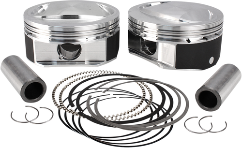S&S CYCLE - 920-0114 - High Compression Piston Kit - Standard - 110” Twin Cam CVO Motor