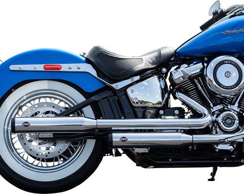 S&S CYCLE - 550-0740 - Grand National Race Mufflers for Softail - Chrome