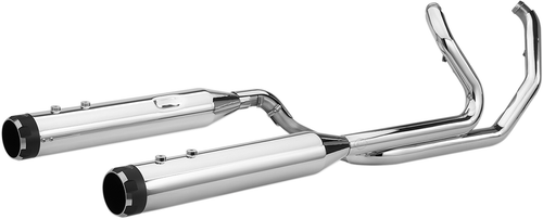 S&S CYCLE - 550-0699C - El Dorado Dual Exhaust System - Chrome - Black Thruster