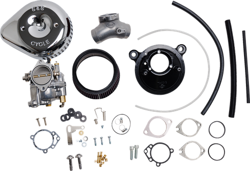 S&S CYCLE - 110-0152 - Super G Carburetor with Stealth Air Cleaner Kit - Chrome - Twin Cam