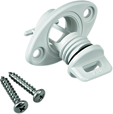 ATLANTIS - A2266 - Drain Plug - Bilge - Floating - White - '95-'02 Sea Doo/Polaris