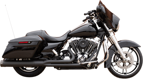 S&S CYCLE - 550-0777 - 2-into-1 Sidewinder Exhaust System - '95-'16 FL - Black Ceramic