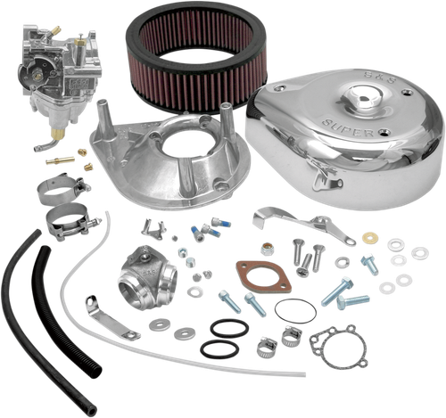 S&S CYCLE - 11-0402 - Super E Carburetor Kit with Manifold - Shovelhead