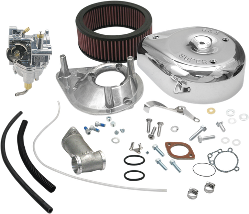 S&S CYCLE - 11-0401 - Super E Carburetor Kit with Manifold - Panhead