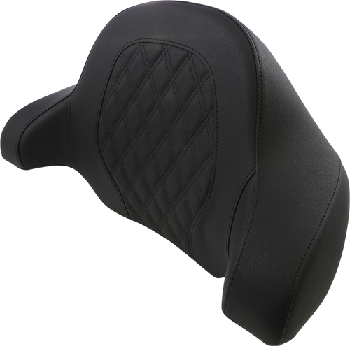 SADDLEMEN - 814-07-TPACK-SU - Tour-Pak Backrest Pad - Step-Up - Lattice Stitch - Black - FL '14-'23
