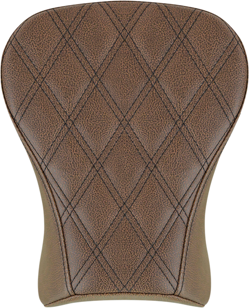 SADDLEMEN - 818-29-012BLS - Renegade Pillion Pad - Touring - Lattice Stitched - Brown - FLSB/FXLR '18-'24