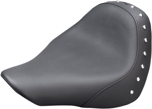SADDLEMEN - 818-27-001 - Seat - Renegade Solo - Black - Studded - FL/FX '18-'24