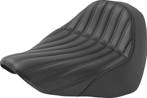 SADDLEMEN - 818-27-0023 - Knuckle Solo Seat - Ribbed - Black - FL/FX '18-'24