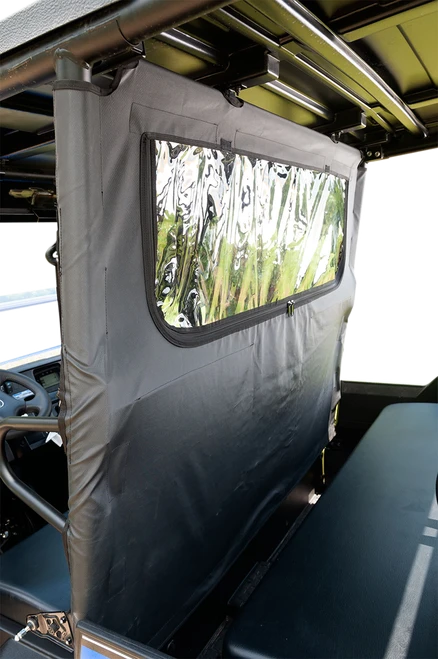 SEIZMIK - 50-04028KIT - Soft Windshield/Dust Panel - Rear - Kawasaki - Mule