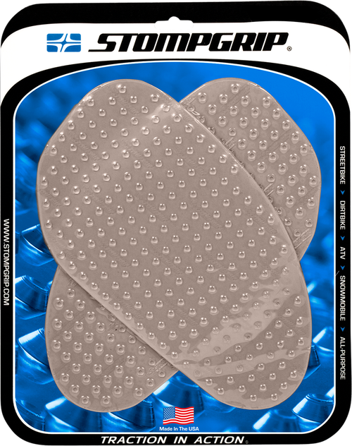 STOMPGRIP - 50-10-0001C - Tank Grips - Volcano - Large - Clear - Universal