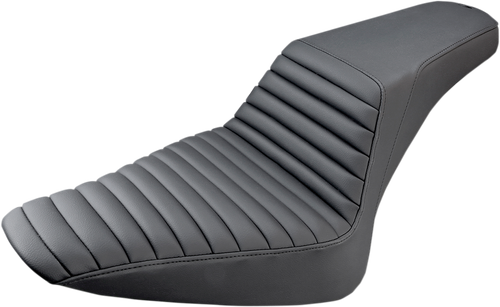 SADDLEMEN - 812-26-171 - Step-Up Seat - Front Tuck-n-Roll - Black - FLS