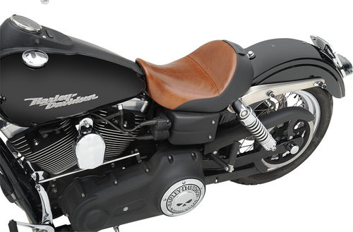 SADDLEMEN - 806-04-0041B - Seat - Renegade Lariat Solo - Smooth - Brown - Dyna