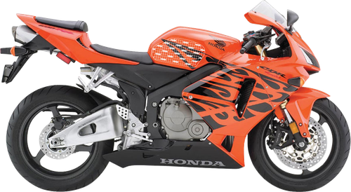 STOMPGRIP - 55-10-0017B - Tank Grips - Volcano - Black - Honda - CBR '03-'07