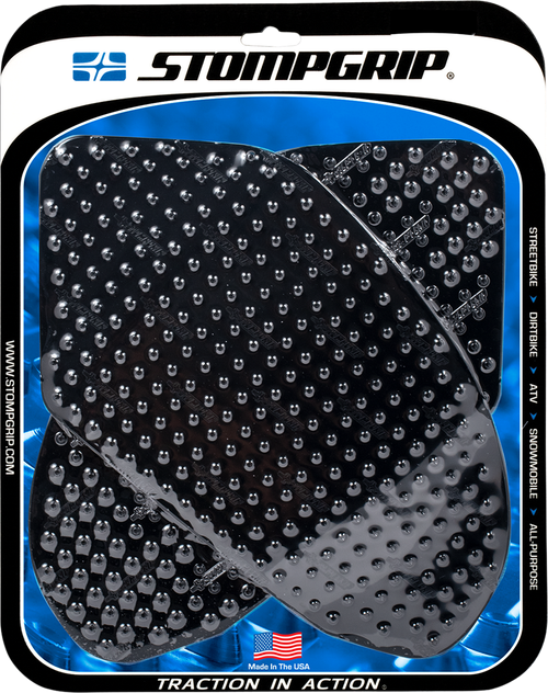STOMPGRIP - 55-10-0019B - Tank Grips - Volcano - Black - Honda - CBR/VF '00-'13