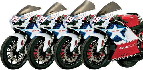 ZERO GRAVITY - 16-729-02 - Double Bubble Windscreen - Smoke - Ducati 1098