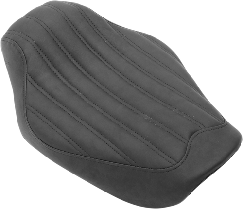 SADDLEMEN - 804-04-0023 - Knuckle Solo Seat - Ribbed - Black - FXD '04-'05