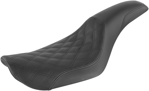 SADDLEMEN - 896-04-149 - Profiler Seat - Front Lattice/Rear Smooth - Black - FXD '96-'03