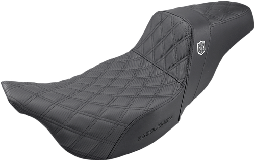 SADDLEMEN - SC80807DB - Pro Series SDC Performance Seat - w/o Backrest - Lattice Stitch - FL '08 -'23