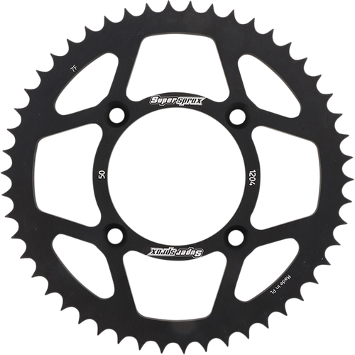 SUPERSPROX - RAL-1204-50-BLK - Rear Sprocket - Black - Honda - 50 Tooth