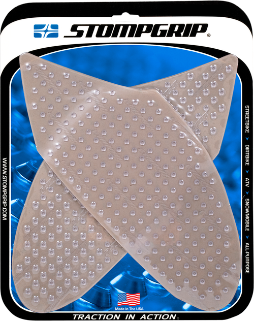 STOMPGRIP - 55-10-0052C - Tank Grips - Volcano - Clear - Suzuki - GS '06-'07