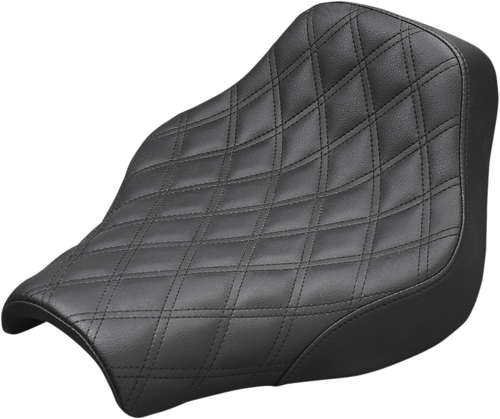SADDLEMEN - 818-30-002LS - Renegade Solo Seat - Lattice Stitched - Black - FX '18-'23